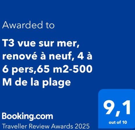 T3 Vue Sur Mer, Renove A Neuf, 4 A 6 Pers,65 M2-500 M De La Plage 아르젤레쉬르메르 외부 사진